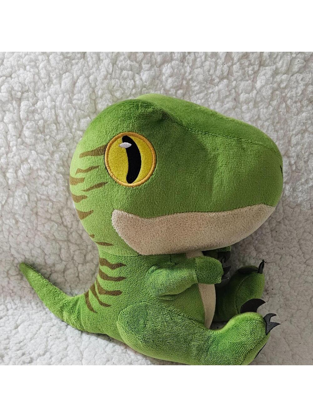 Jurassic Park Dinosaur Plush Velociraptor Dominion Green 9" Stuffed Animal Movie
